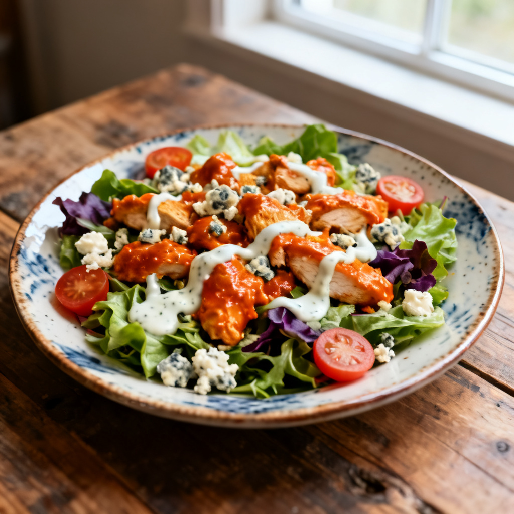 Buffalo Chicken-salladsveck (Slow Cooker, Instant Pot)