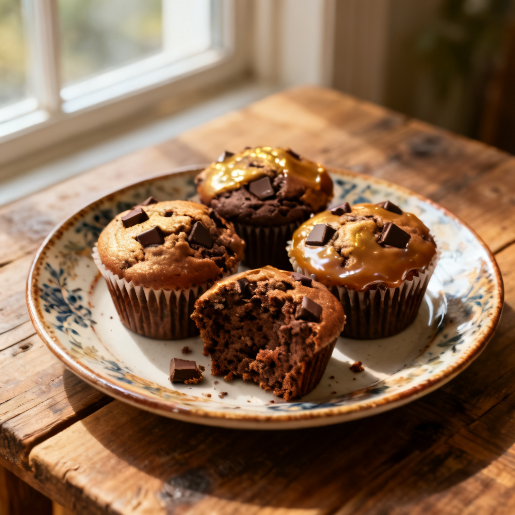 Varma chokladmuffins i mugg