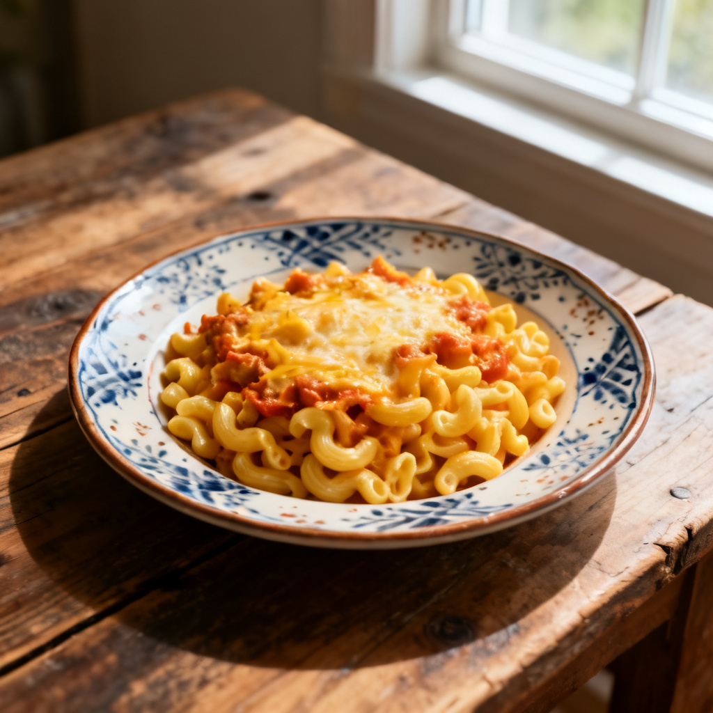 Krämig Pesto Mac och Ost med Spenat
