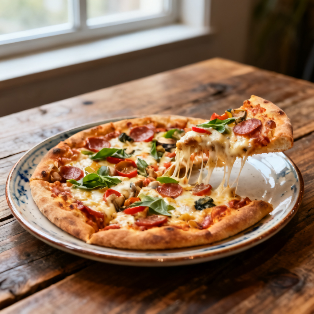 BBQ salladpizza