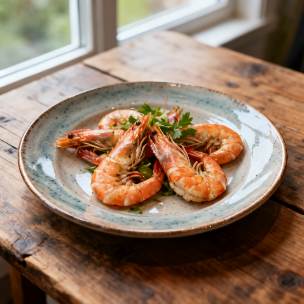 Air Fryer Cajun Shrimp Middag