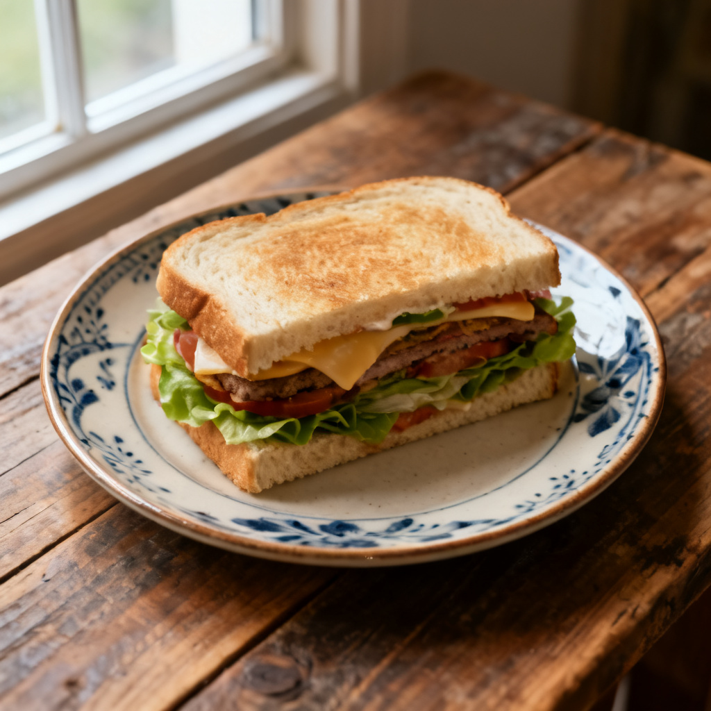 Paneer & cheddar sandwich