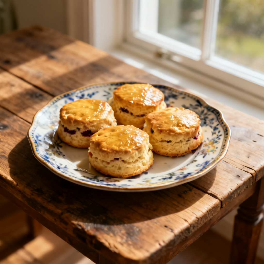 Lingonscones med äpple (glutenfria)
