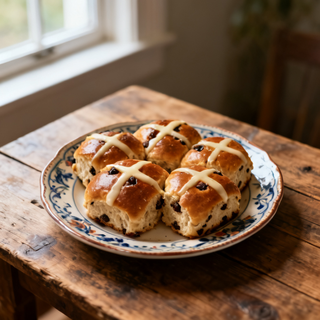 Cheesy hot cross buns