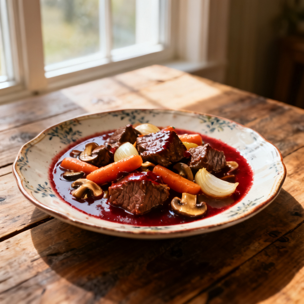 Bourguignon med svarta linser