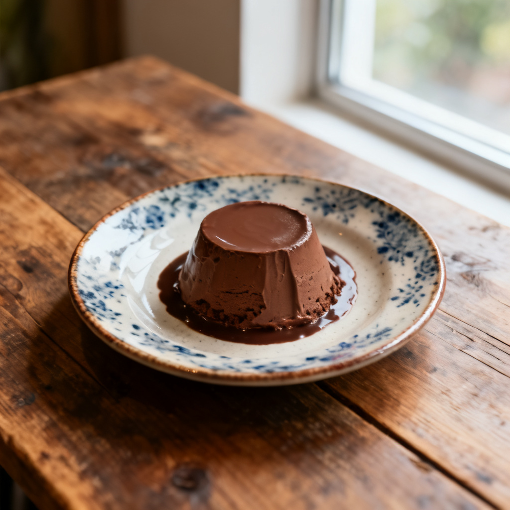 Chokladparfait med lingon