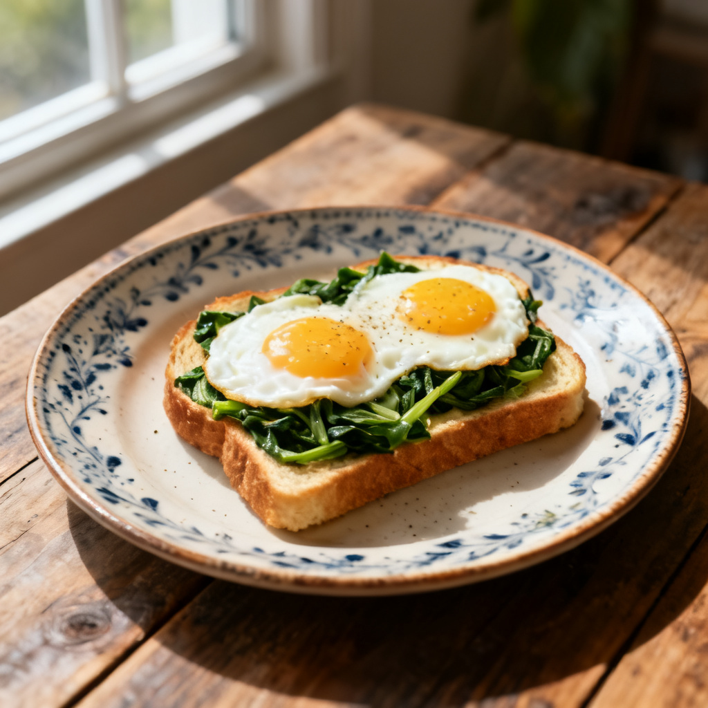 Ägg Florentine- pocherat ägg med kallrökt lax och spenat