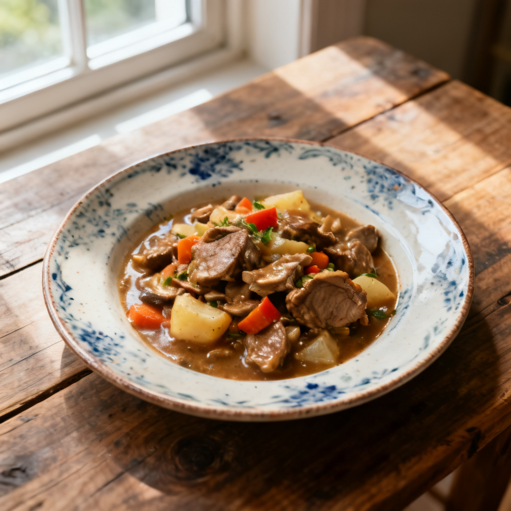 Kycklingpanna med tomat och champinjoner