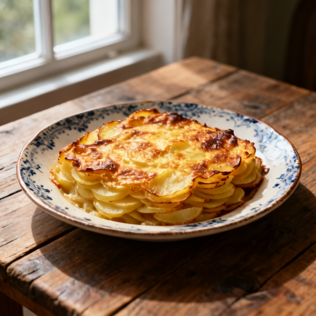 Potato Gratin med Kyckling