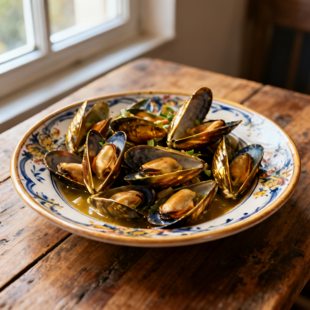 Moules med gochujang
