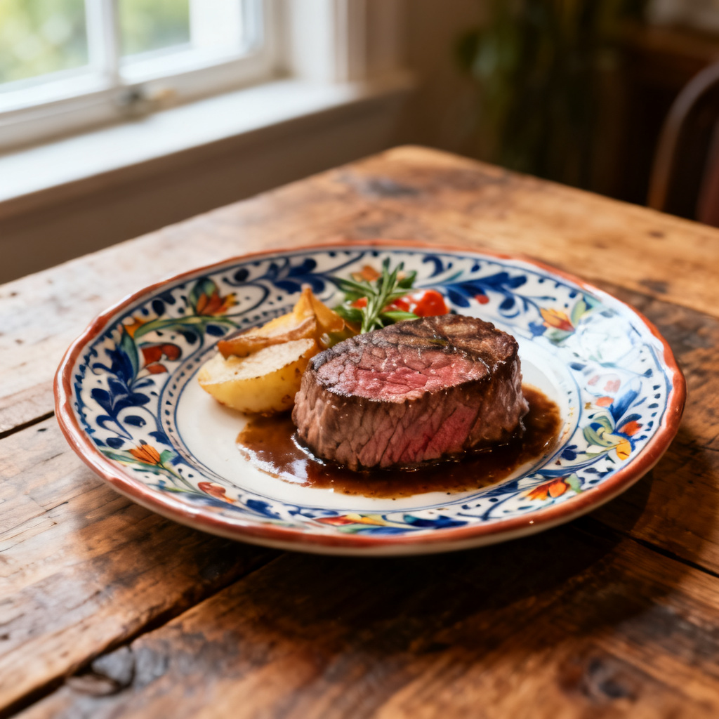 Älgtournedos med klassisk pepparsås och spätzle