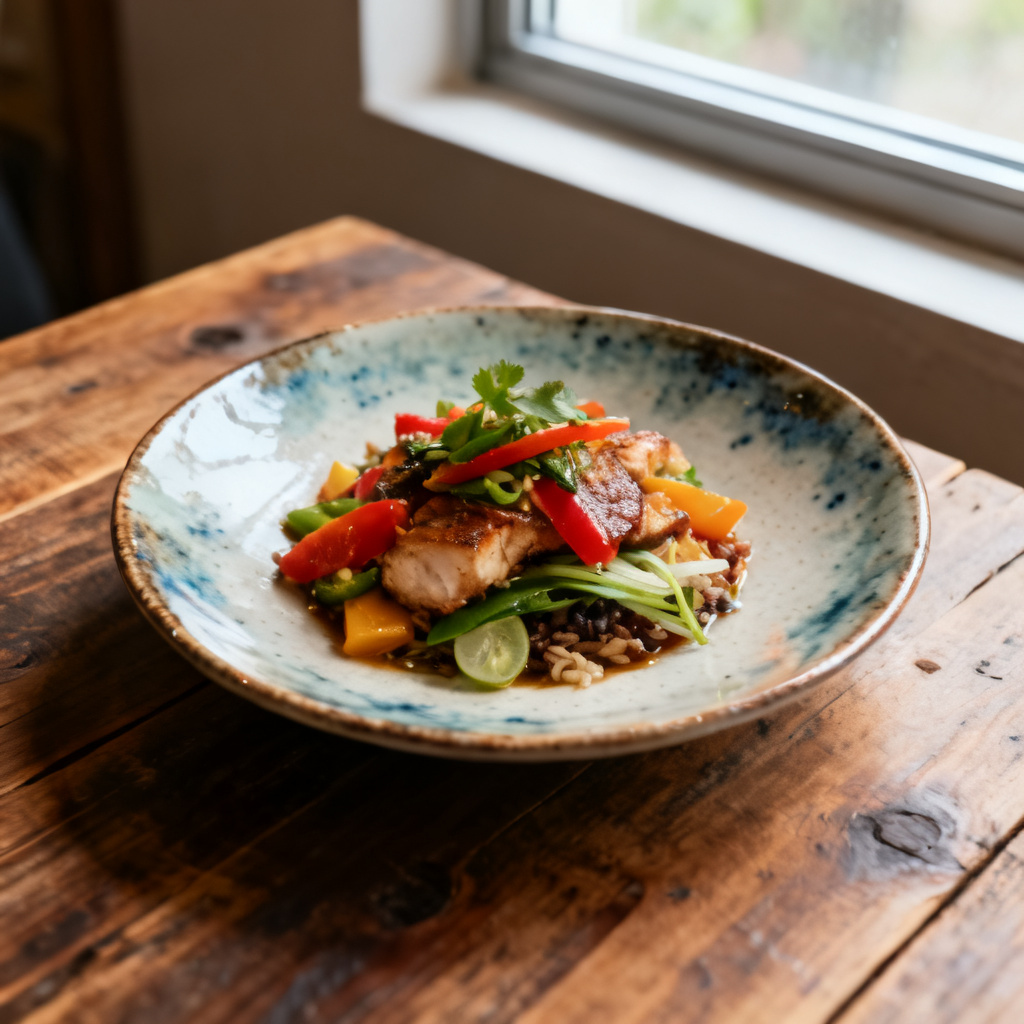 Gochujang kalkon sötpotatis
