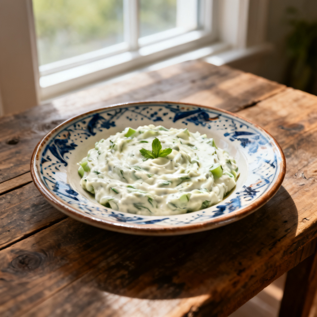 Recept på hemmagjord Tzatzikisås