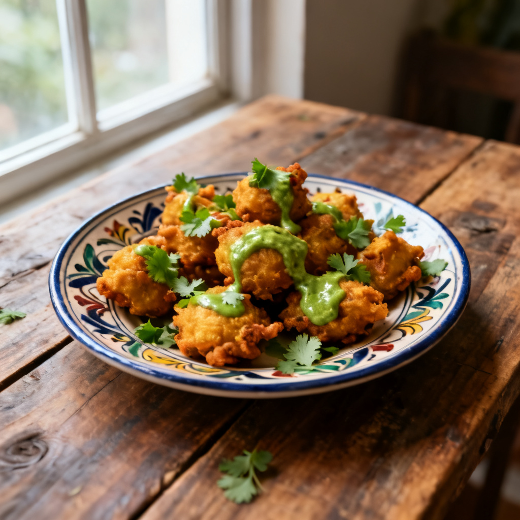 Paneer chutney pakora