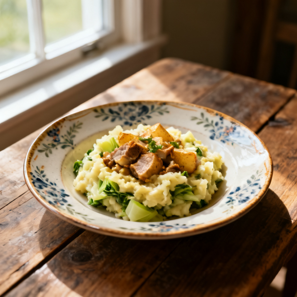 Ham hock colcannon