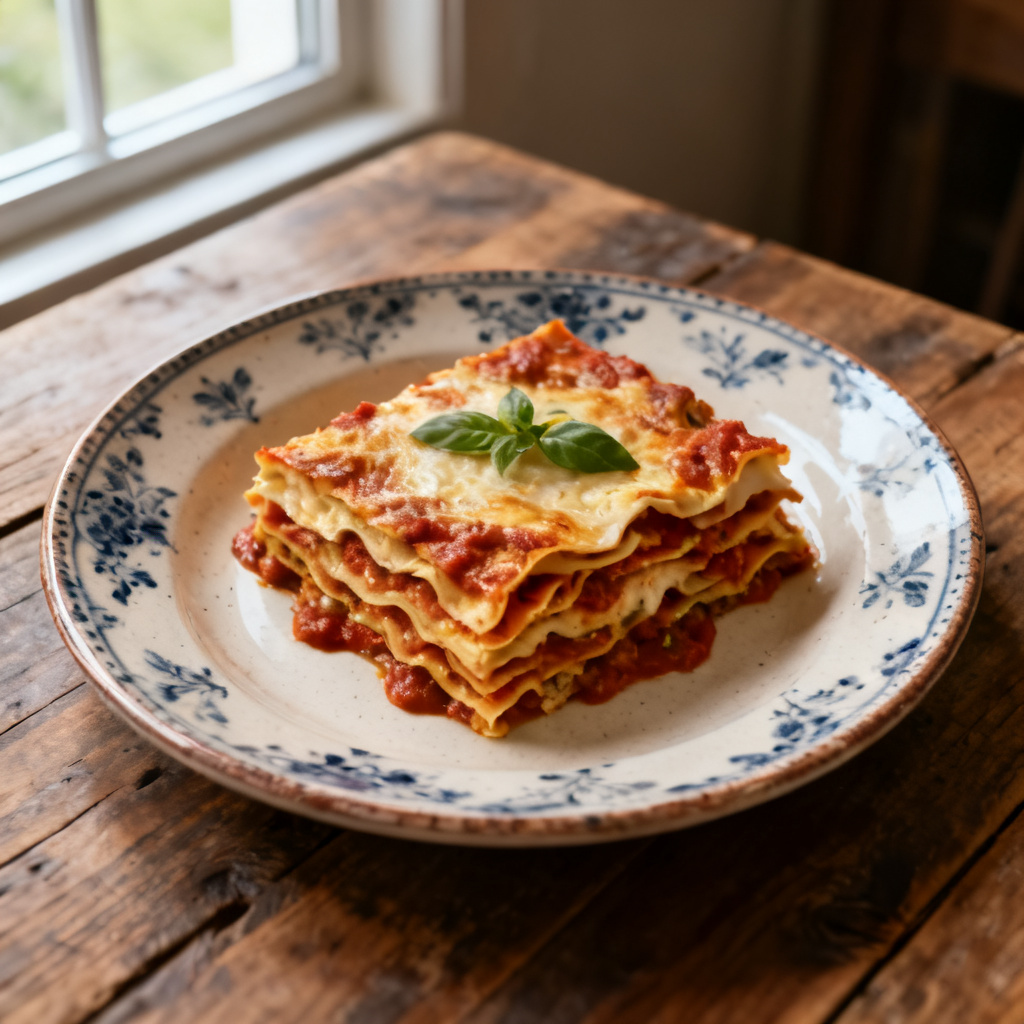 Spaghetti Squash Sausage Lasagna Båtar