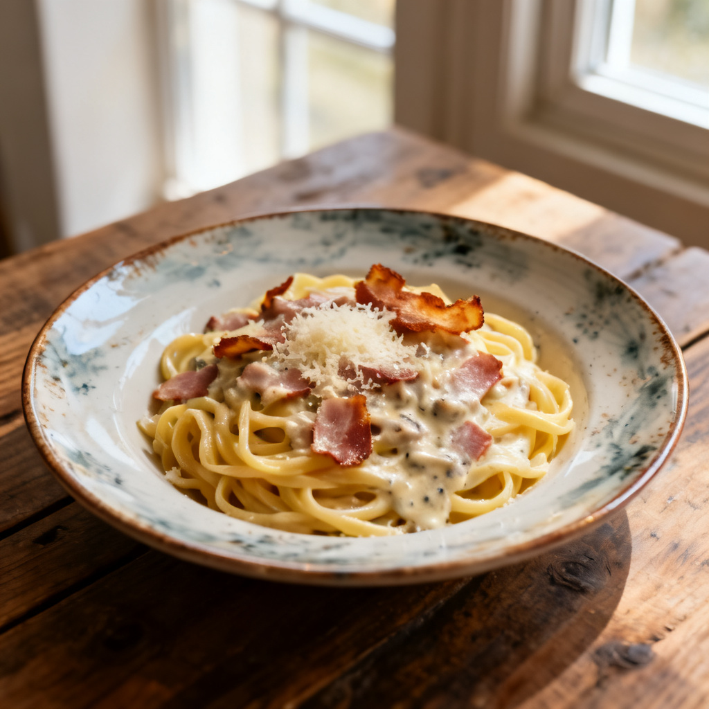 Carbonara med kyckling