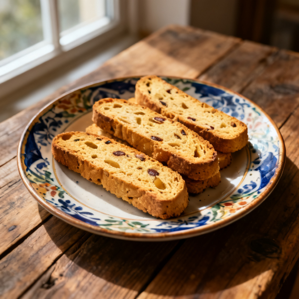 Kranbär och pistaschmandelbiscotti