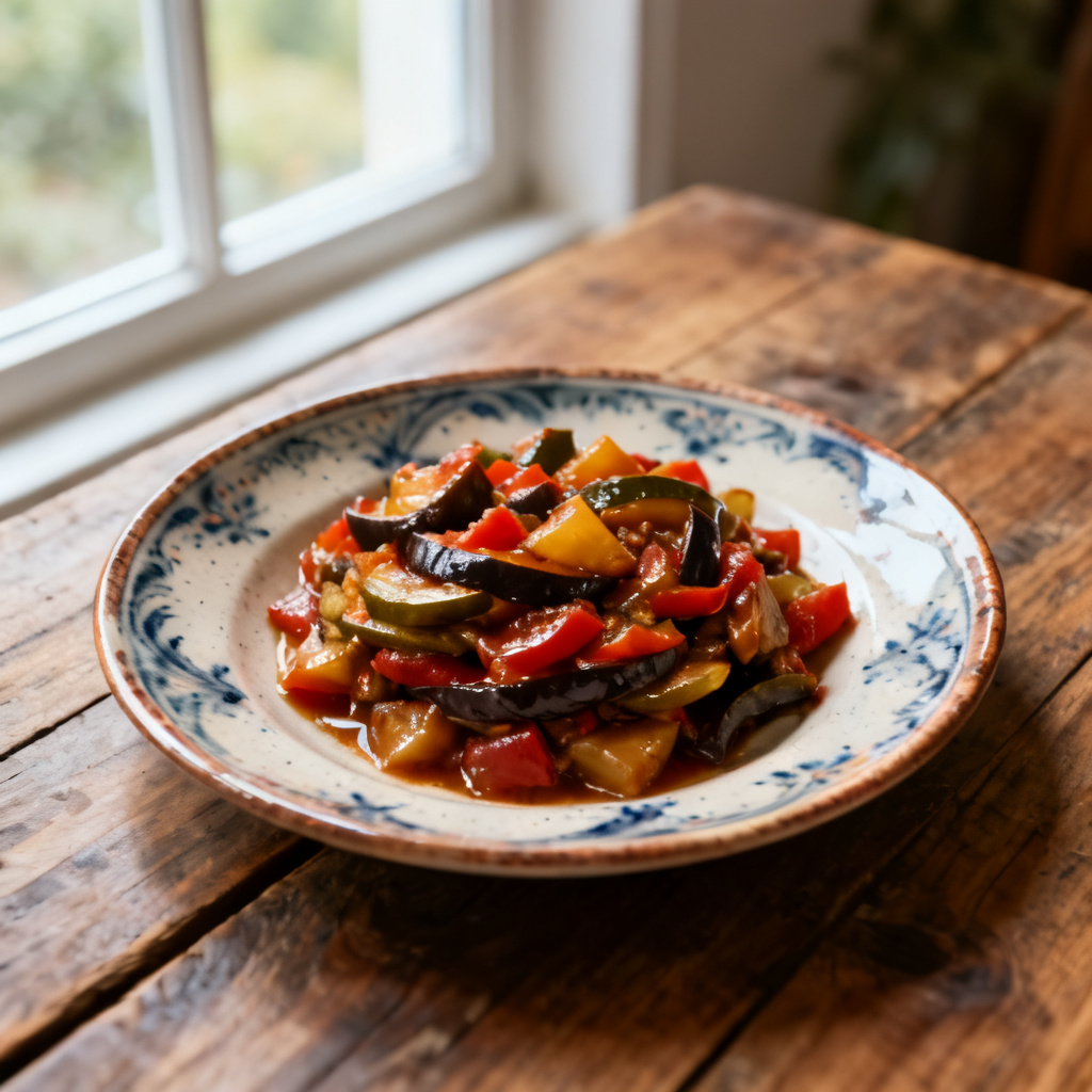 Aubergine- och tomatssås