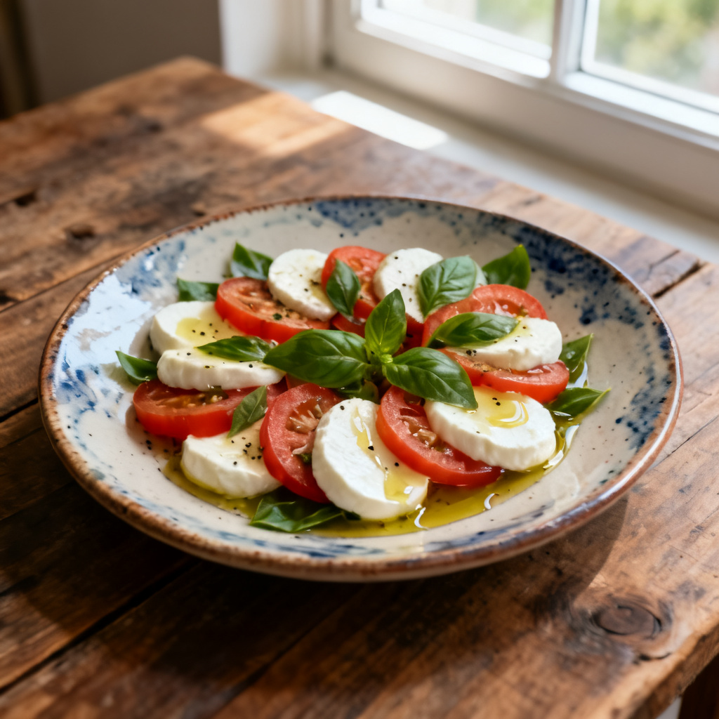 Tomat- och mozzarellasallad