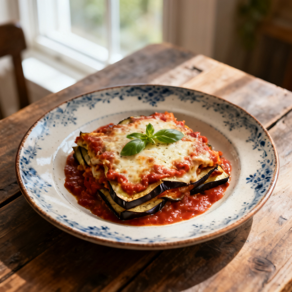 Aubergine parmigiana lasagne
