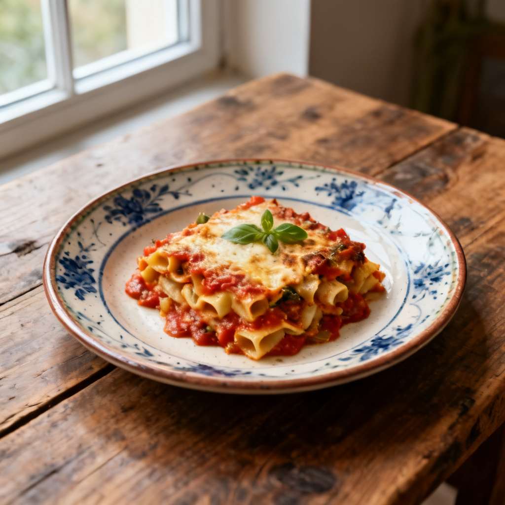 Tortellinigratäng med svamp och franska örter