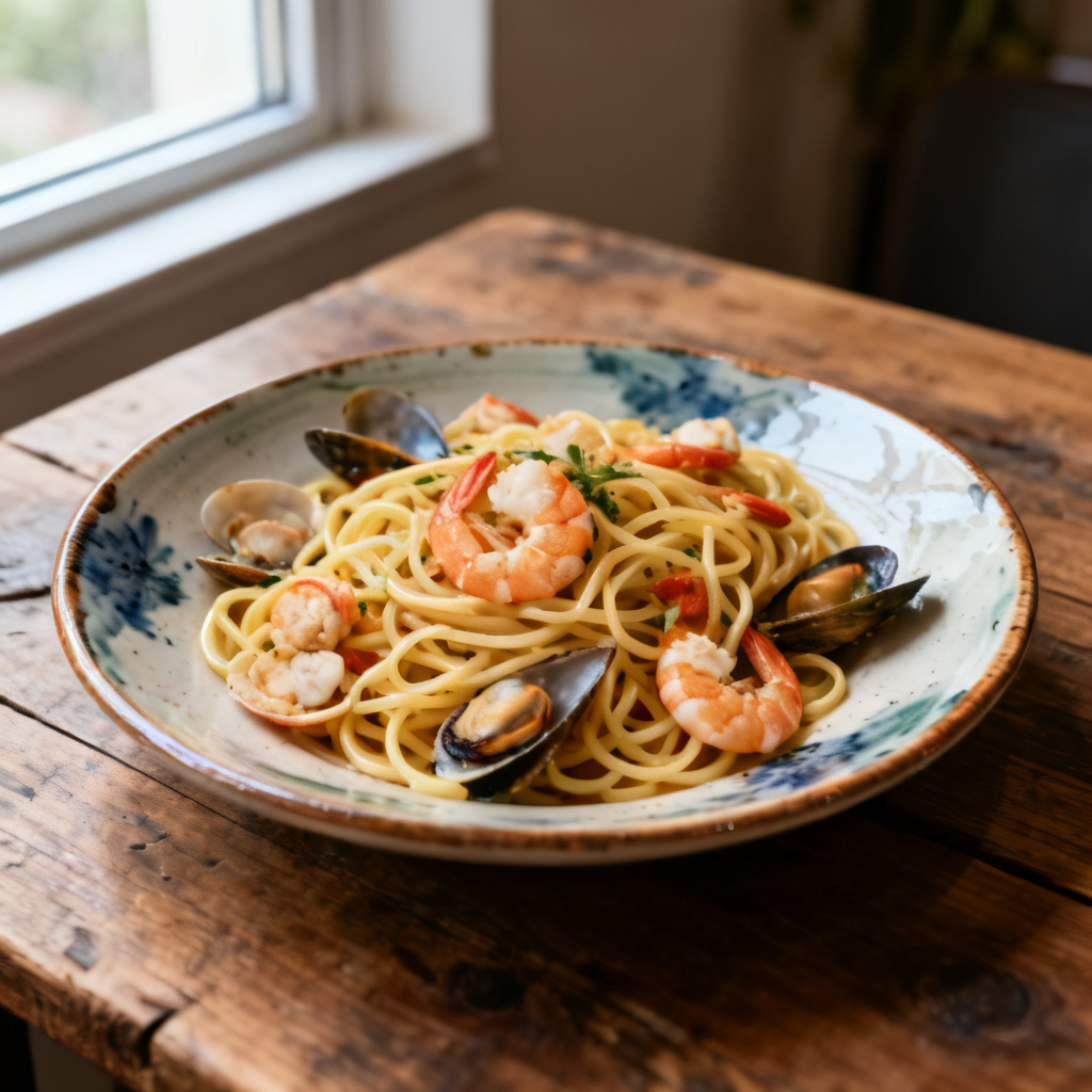 Krabb Linguine Med Rucola