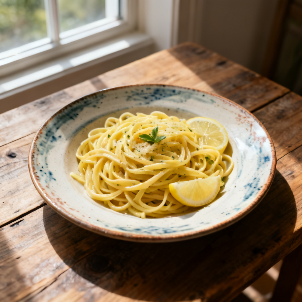 Lemony Asparagus Pasta