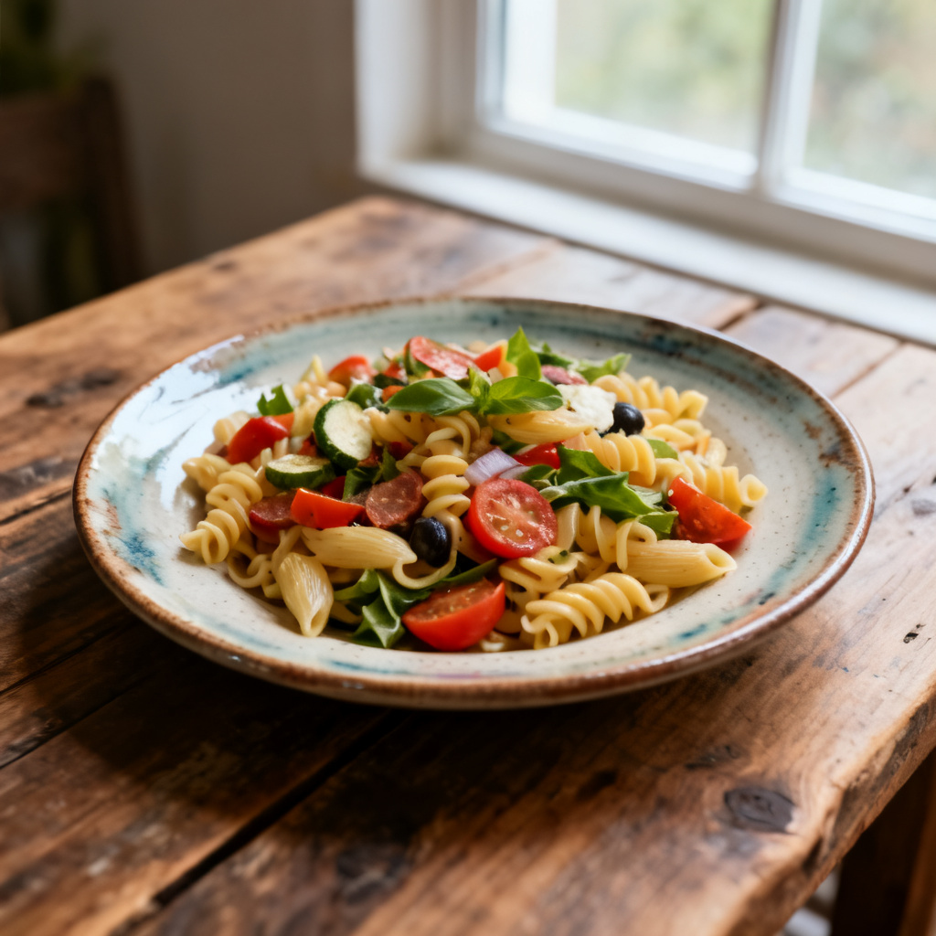 Pastasallad med saffran