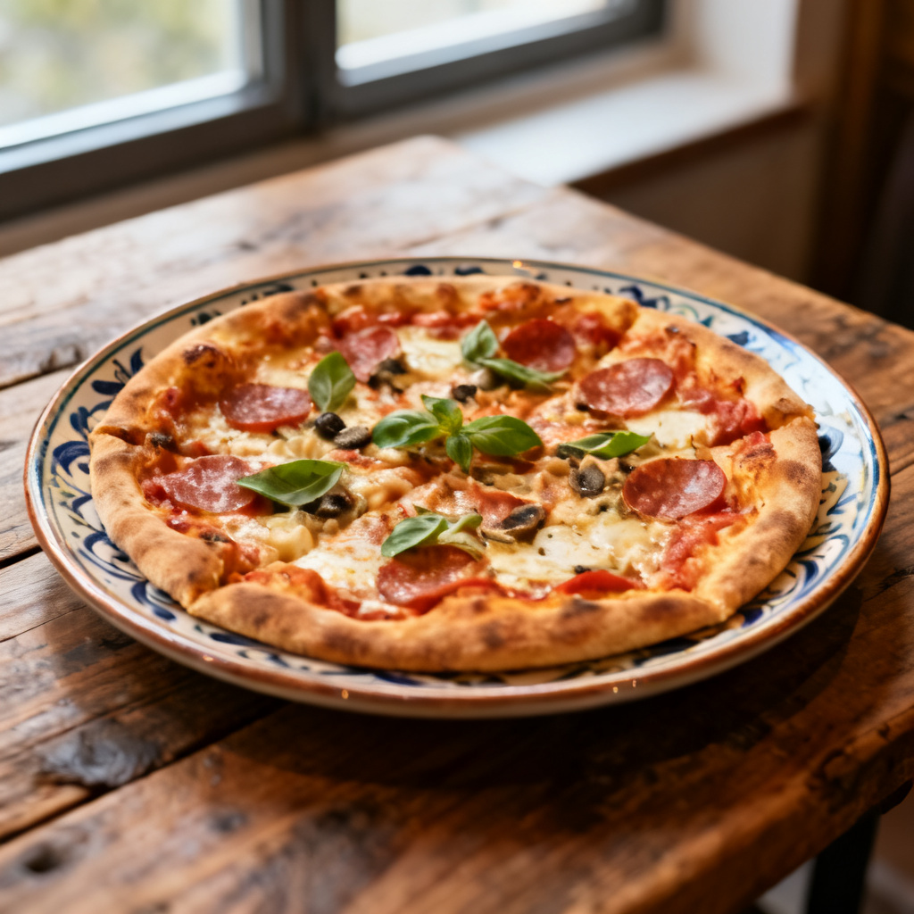 Rött Vitt + Blått Frukt Pizza