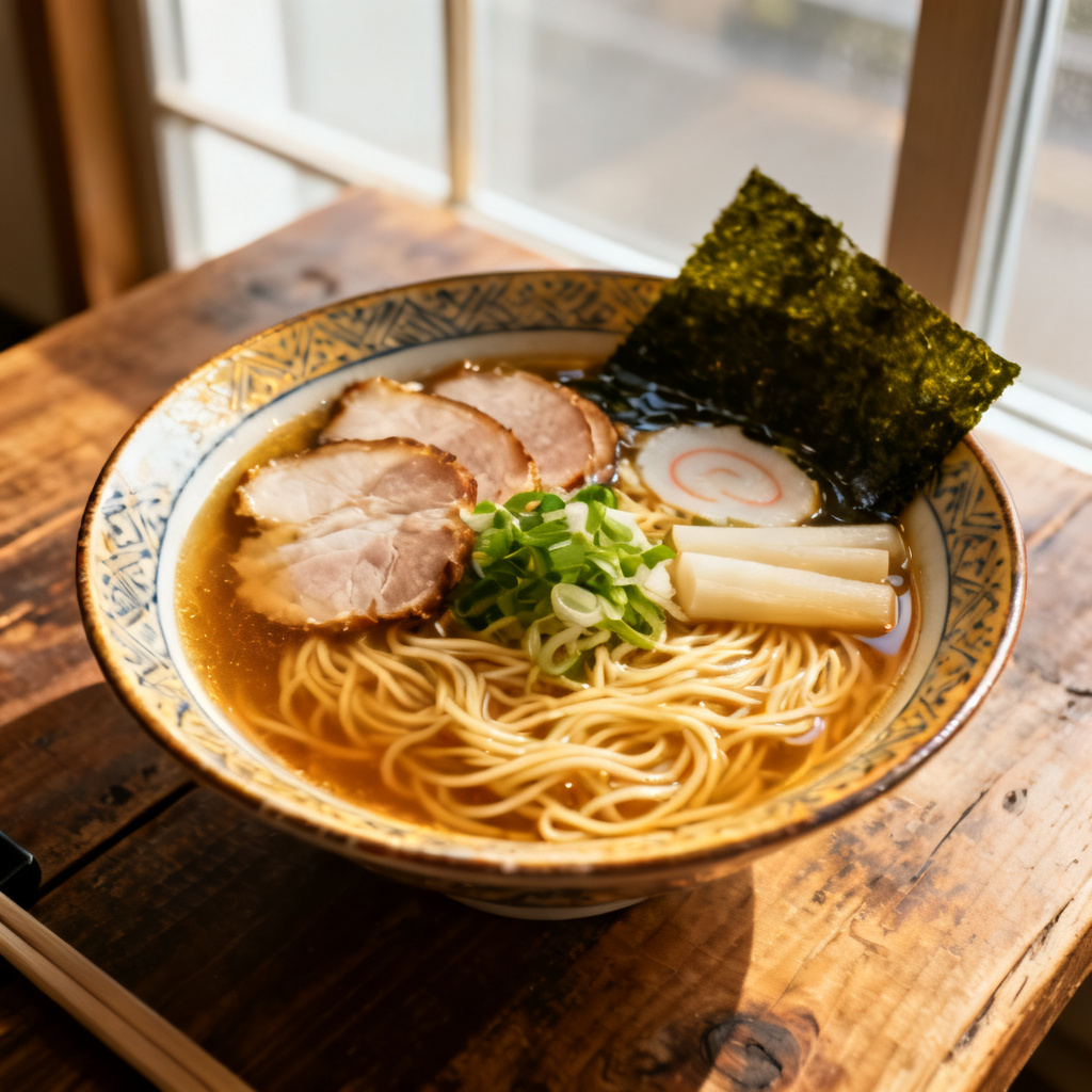 Vegansk krämig svamp Ramen