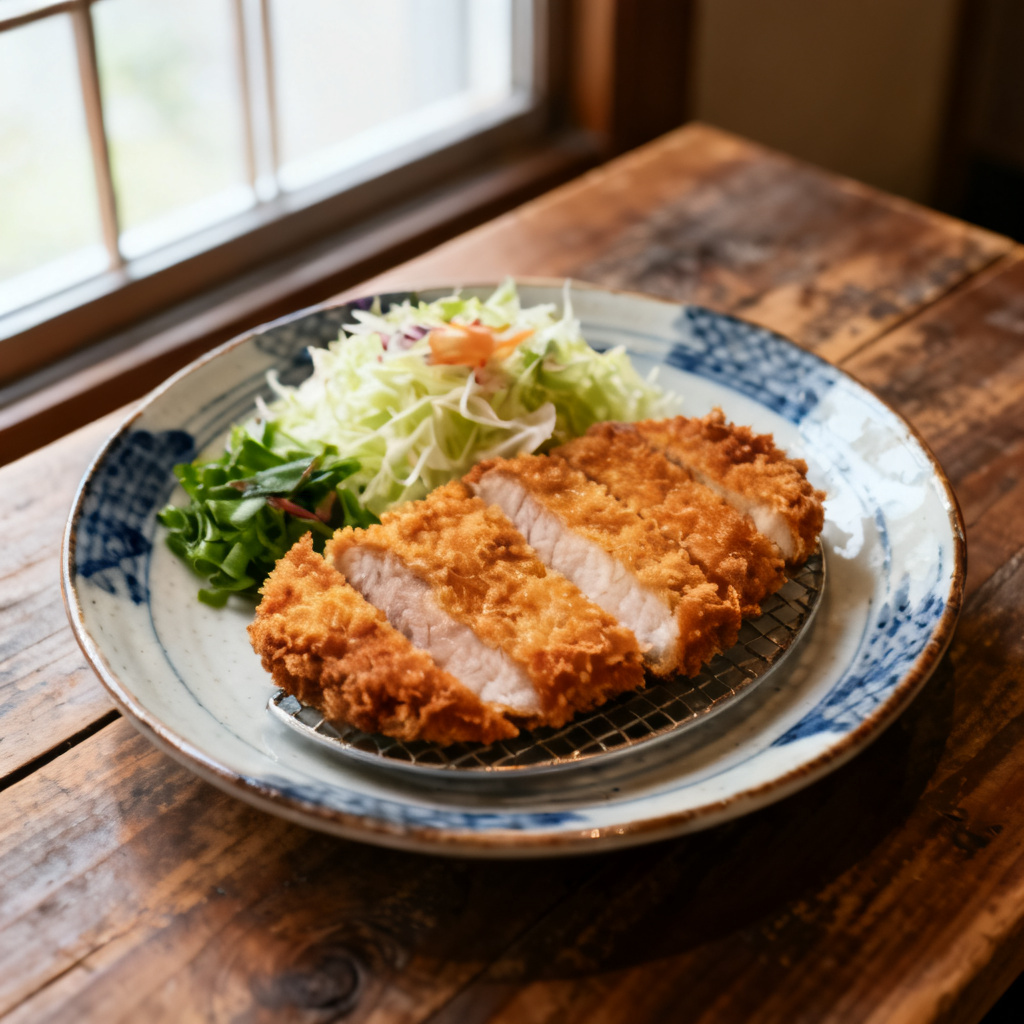 Kokoskyckling Katsu Med Krossade Gurkor