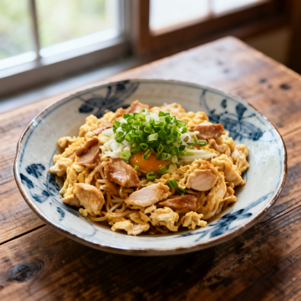 Oyakodon - japansk bowl med kyckling och ägg