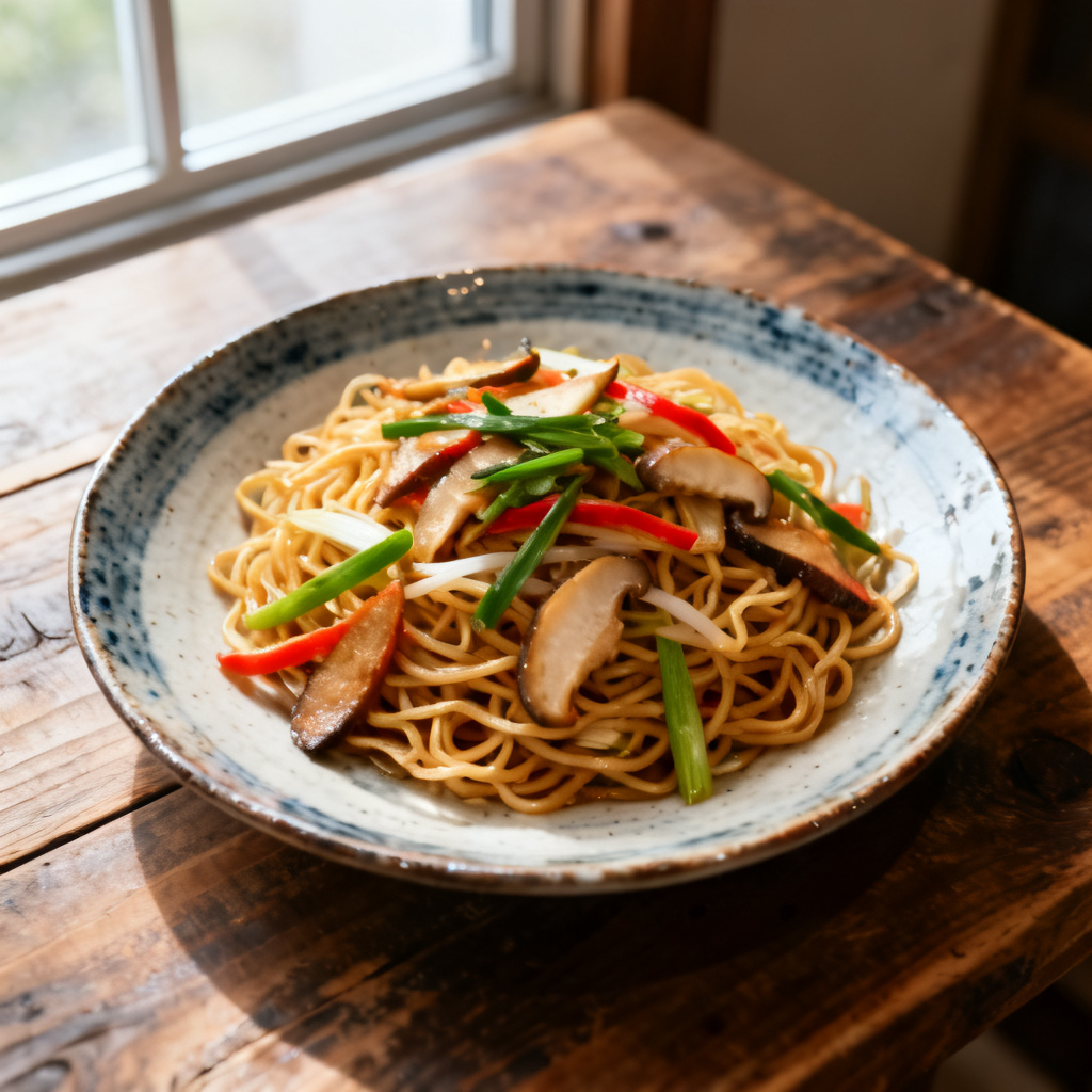 Soba Nudelgrönsaksstek