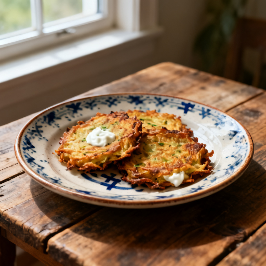 Chipotle Cheddar Potato Latkes