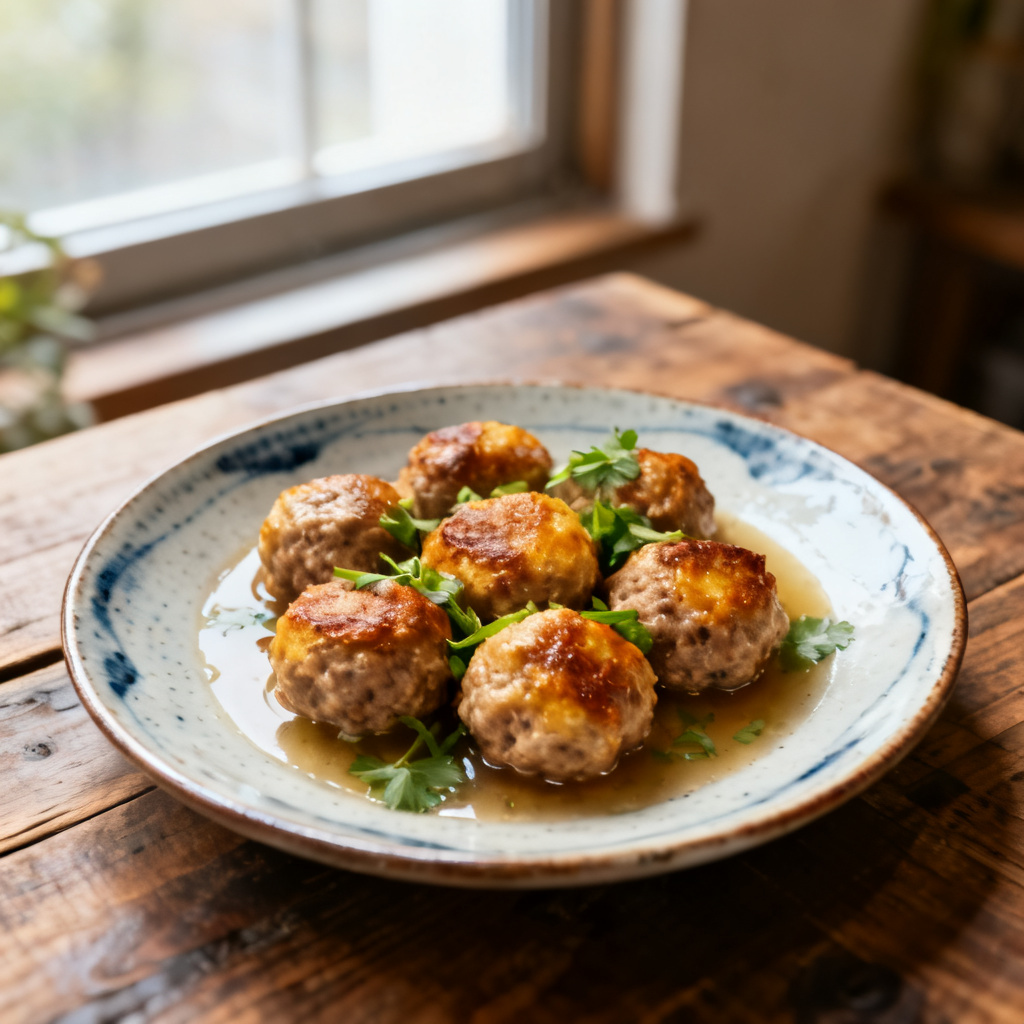 Koreainspirerade kalkonköttbullar med gochujang