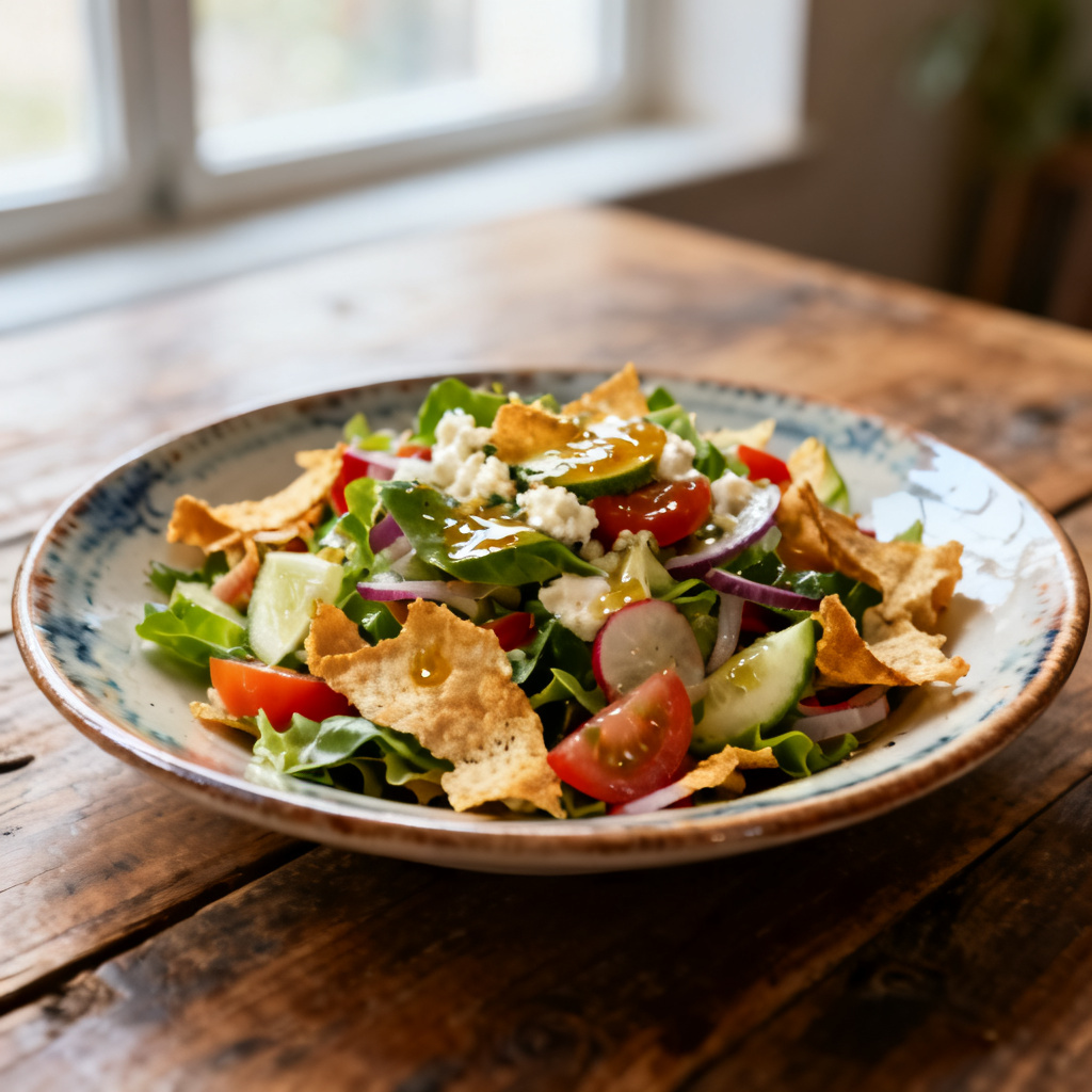 Halloumi & quinoa fattoush