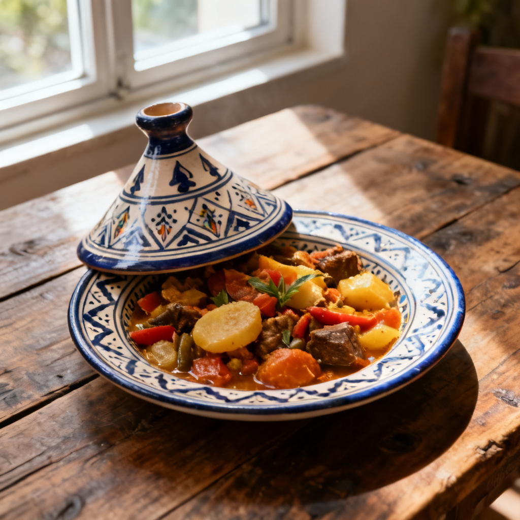 Slow Cooker Moroccan Chicken & Olive Tagine
