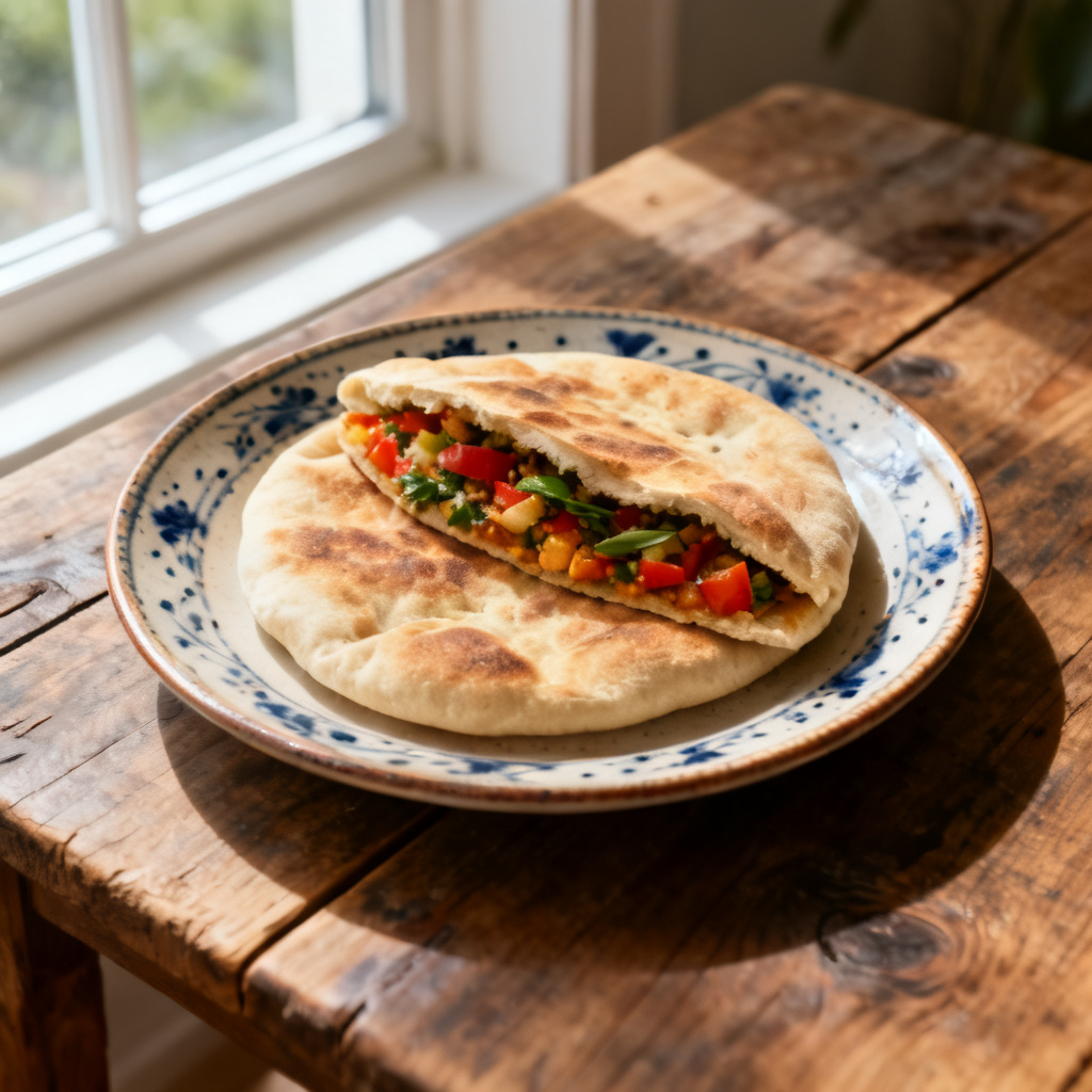 Pita med grönsaksfyllning