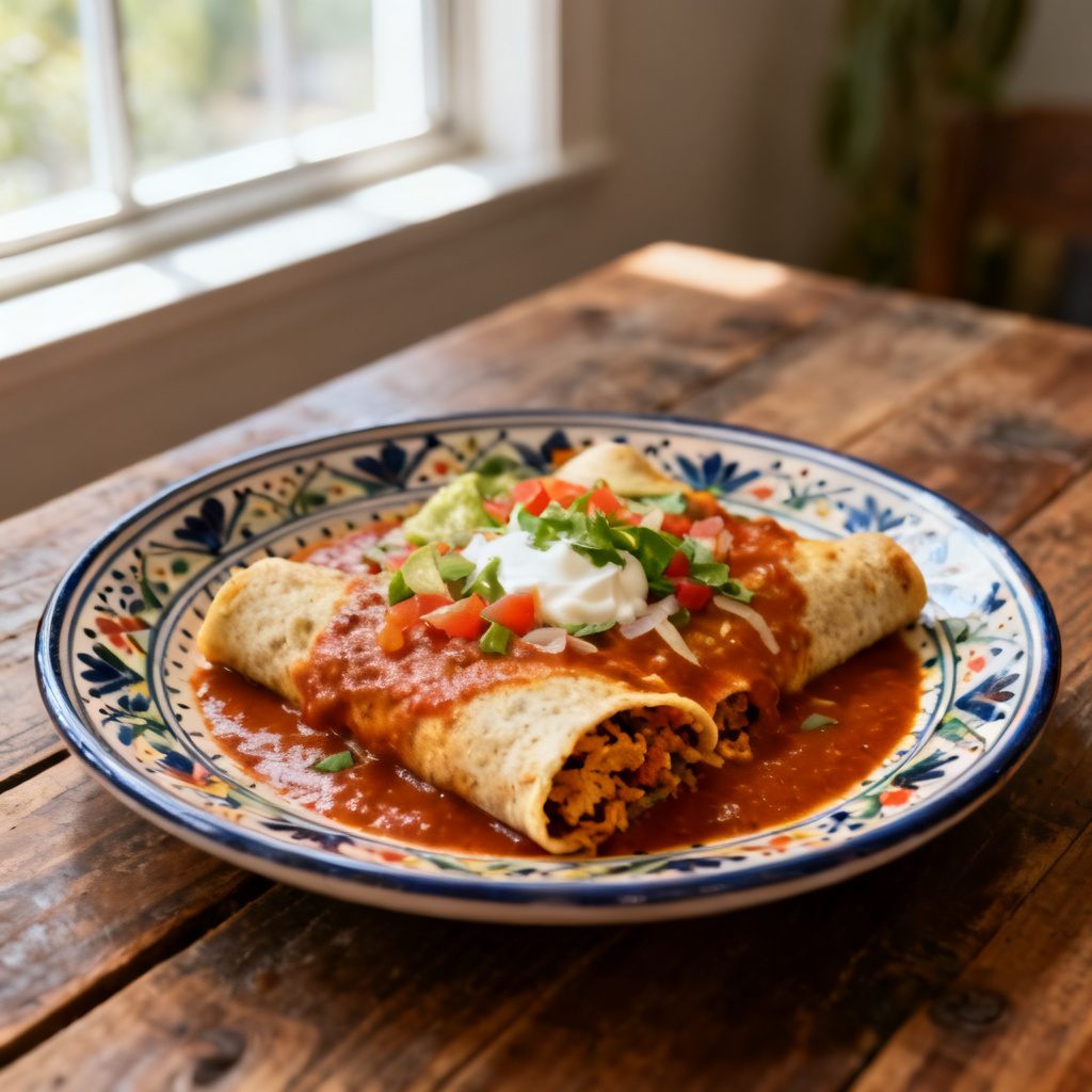 Krämig Vegetarisk Enchilada Pasta