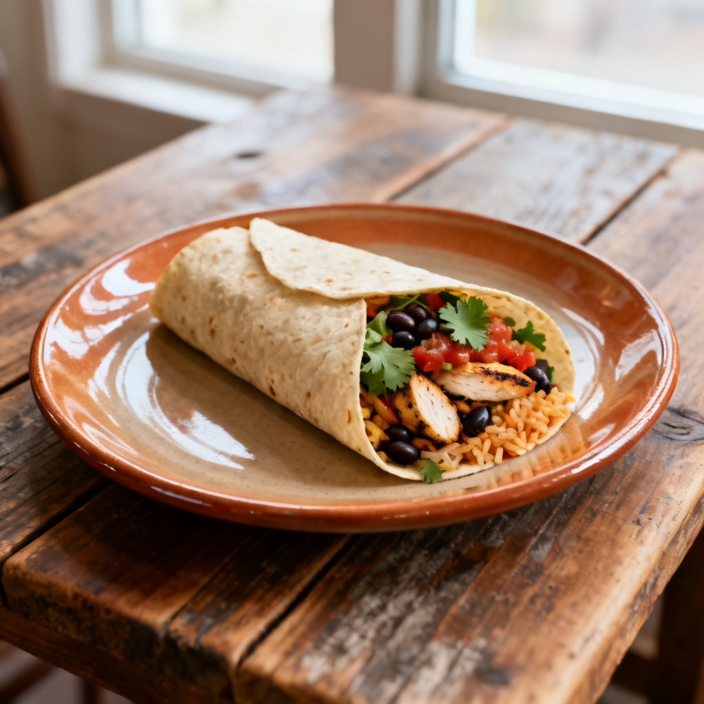 Svensk burrito med flankstek/flappstek, färskpotatis och spenat