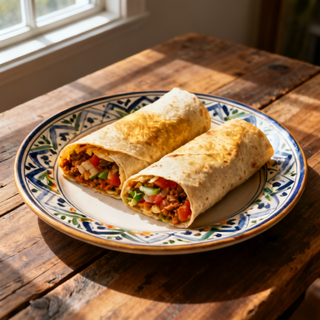 Köttfärstortilla i ugn