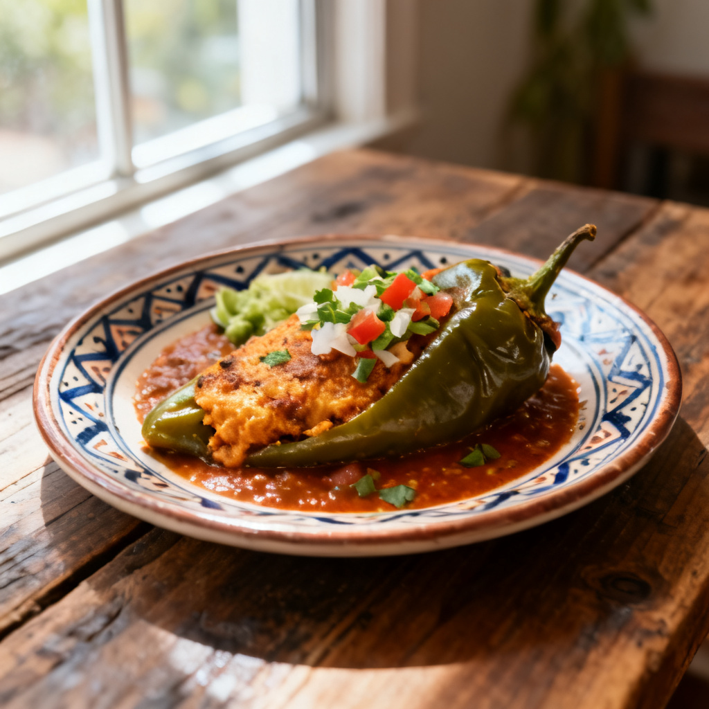 Fyllda Poblano Peppar