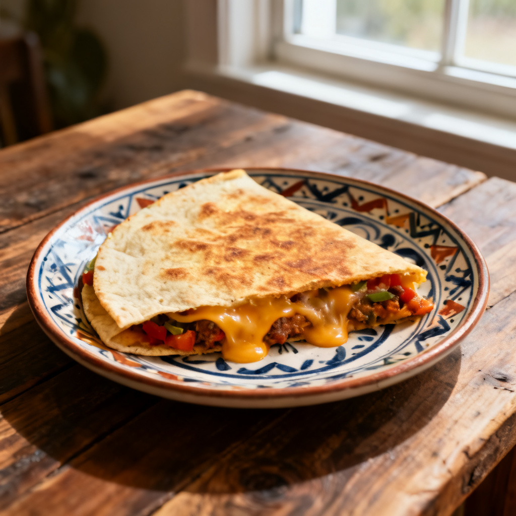 Chili Garlic Breakfast Quesadilla