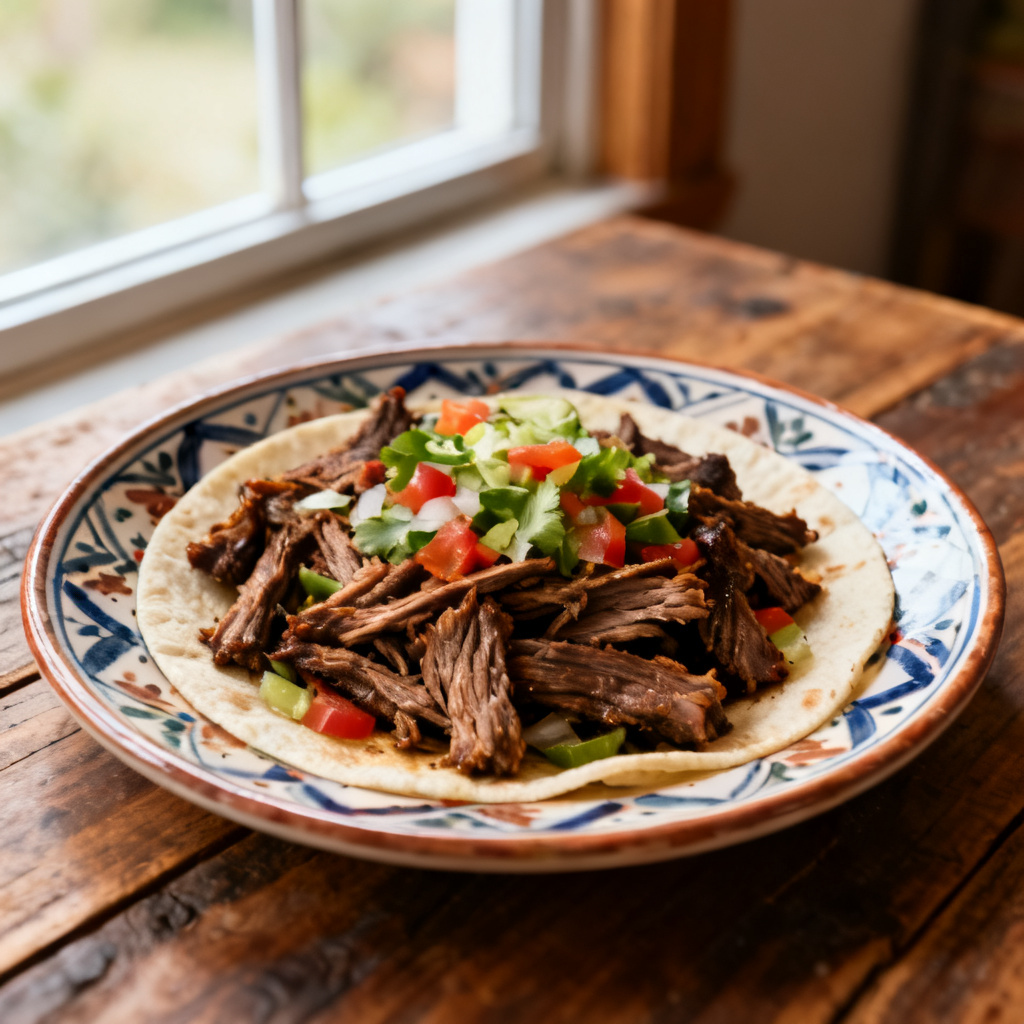 Barbacoa Nötkött (Strykande kastrull eller Instant Pot)