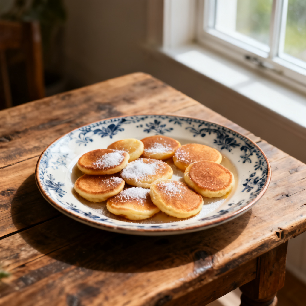 Holländska poffertjes (minipannkakor)