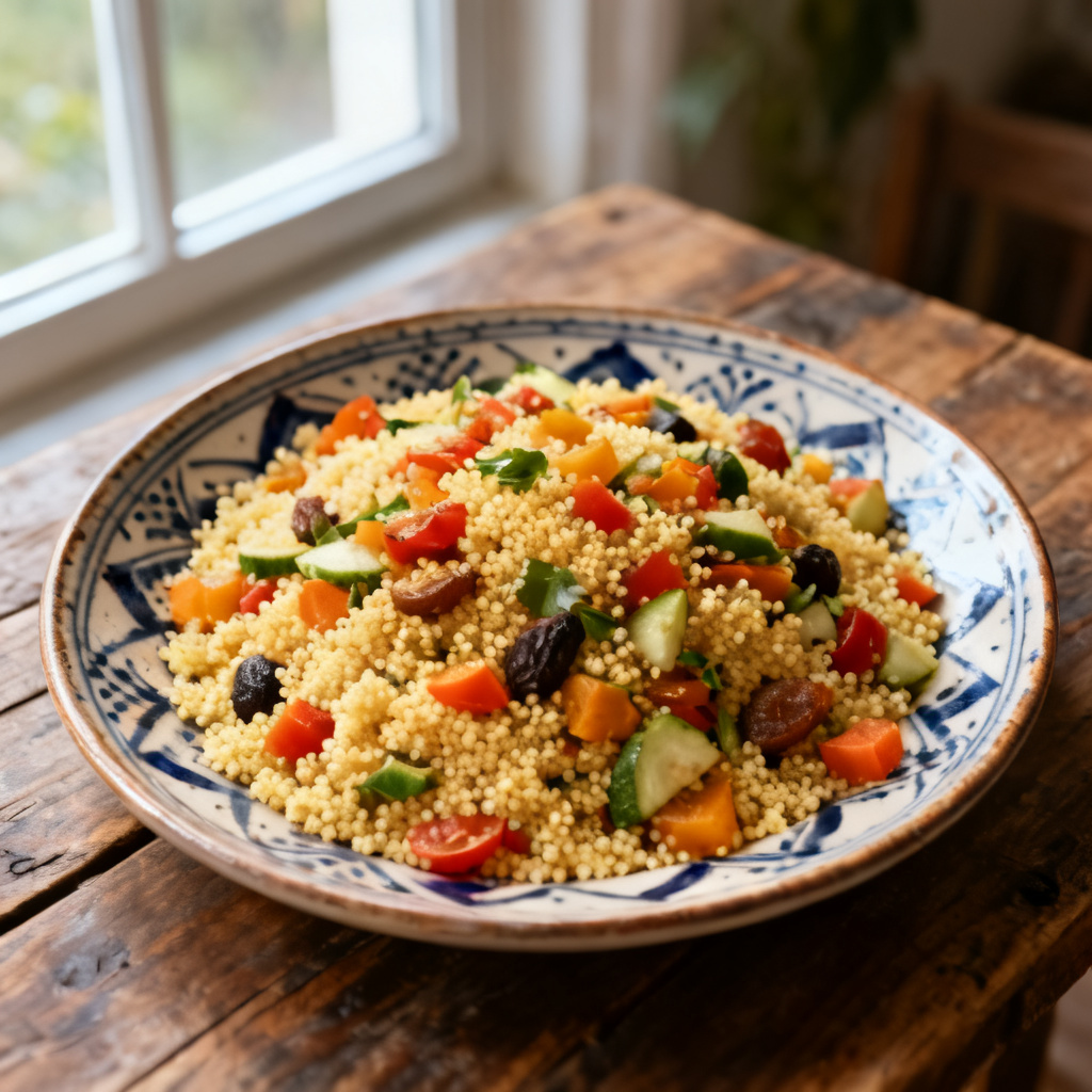 Lemony Cucumber Couscous Salad