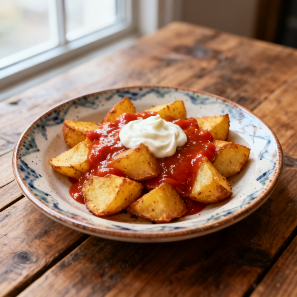 Air Fryer Patatas Bravas