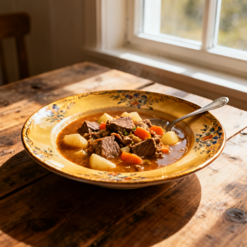 Älggryta med ädelost och grädde