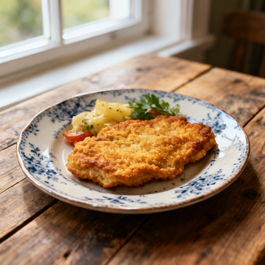 Lök- och ölbräserad kotlett med blomkålsmos